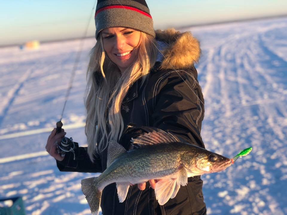 Zanderfischen am Upper Red Lake in Minnesota