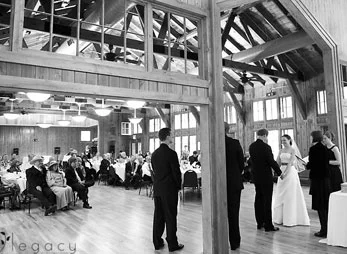 A memorable wedding ceremony at the auditorium at Sylvan Lake Lodge in Custer State Park