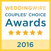 Mary Maisey-Ireland, Recipient, 2016 WeddingWire Couples' Choice Award, 2016