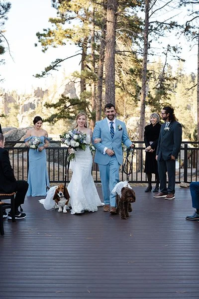  FOUR LEGGEDS WELCOME – Beloved pets as their Ring and Flower dog  photo ©    Indigo Blue Photography   