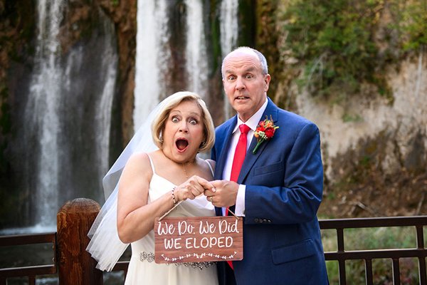  TELL THE WORLD – Use a photo to spread the news about your elopement  photo ©    Legacy Photo and Design   