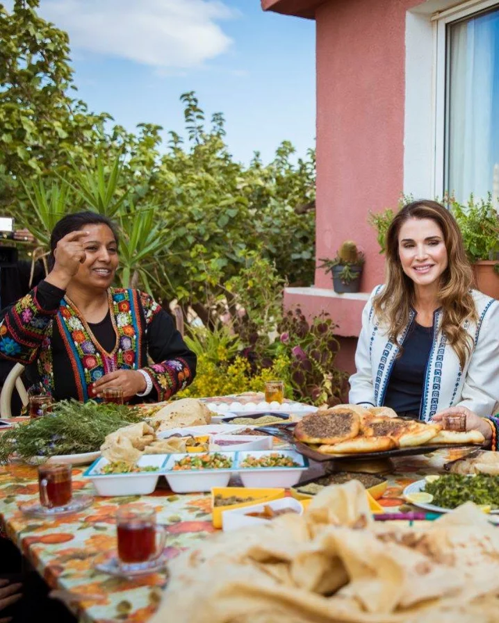 Ilham avec Sa Majesté la Reine Rania de Jordanie.