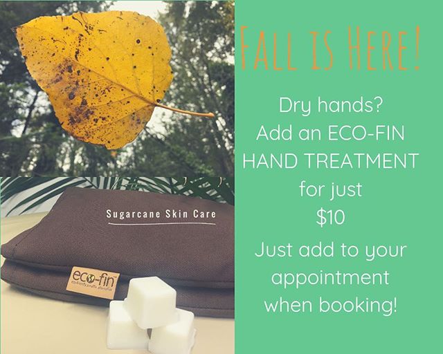 ECO-FIN hand treatments are natural way to restore your dry skin!
🌴During your sugaring treatment slip your hands into a warm comforting mitt with coconut oil and either grapefruit or lavender essential oils.
📲add on to your appointment when bookin