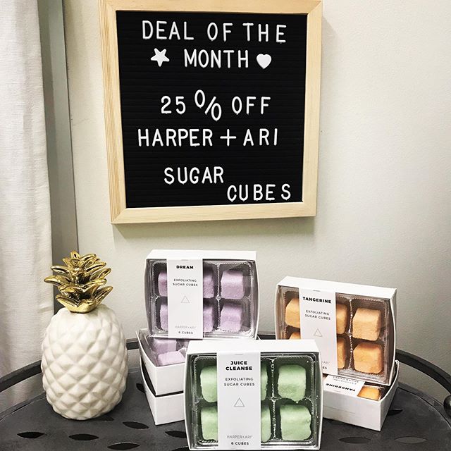 There&rsquo;s still time to get your sugar cubes! These are great for exfoliating your whole body. Bonus- &ldquo;They smell so good you could eat them! But please don&rsquo;t&rdquo; @harperari .
.
Keep an eye out for our new monthly specials!

#sugar