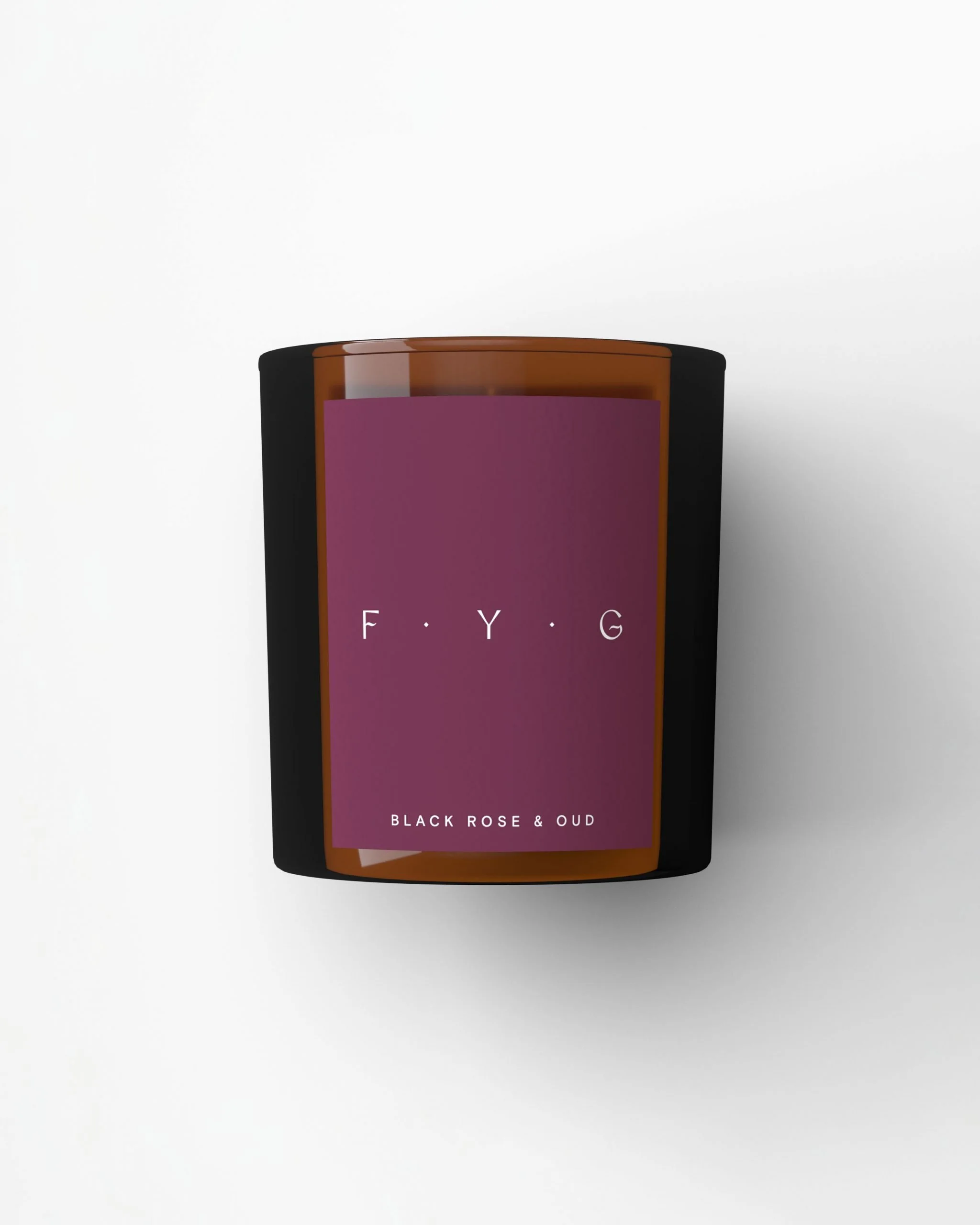 Black Rose & Oud Candle by F.Y.G. Home — Parade