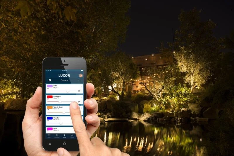 Iphone controlled landscape lights dfw