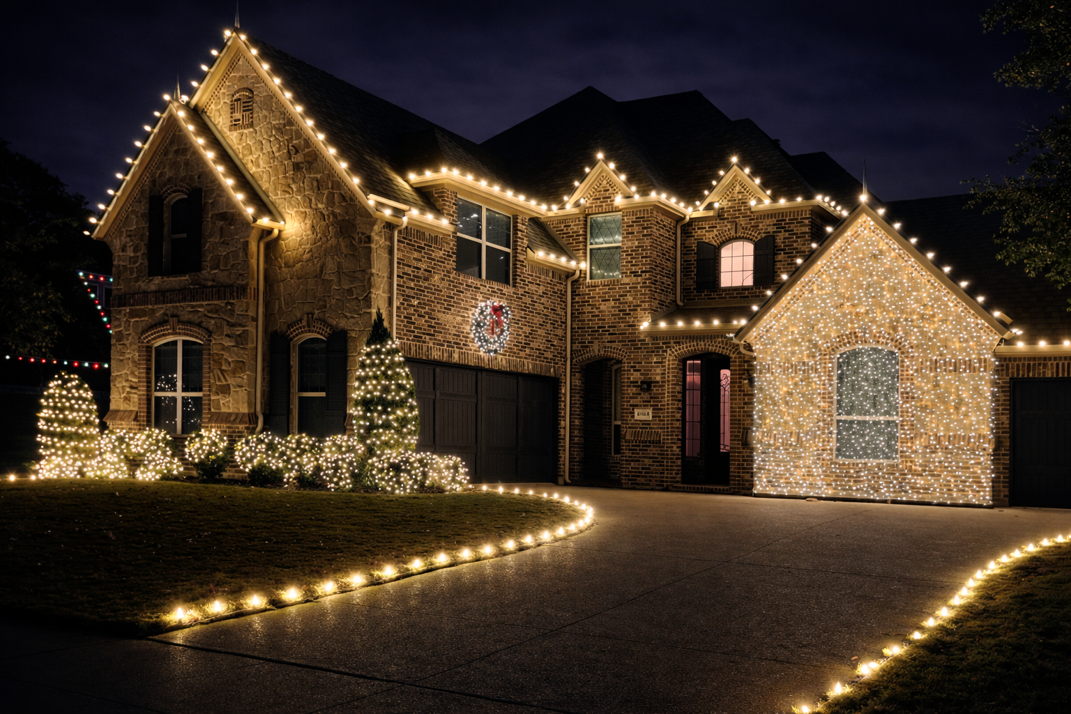 enhanced Christmas lights image on chatgpt