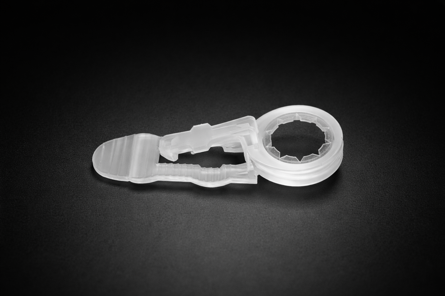 Clear Christmas circle clip