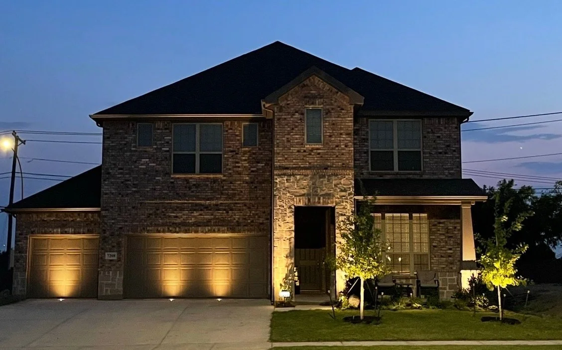 Warm White House Lights in Bedford