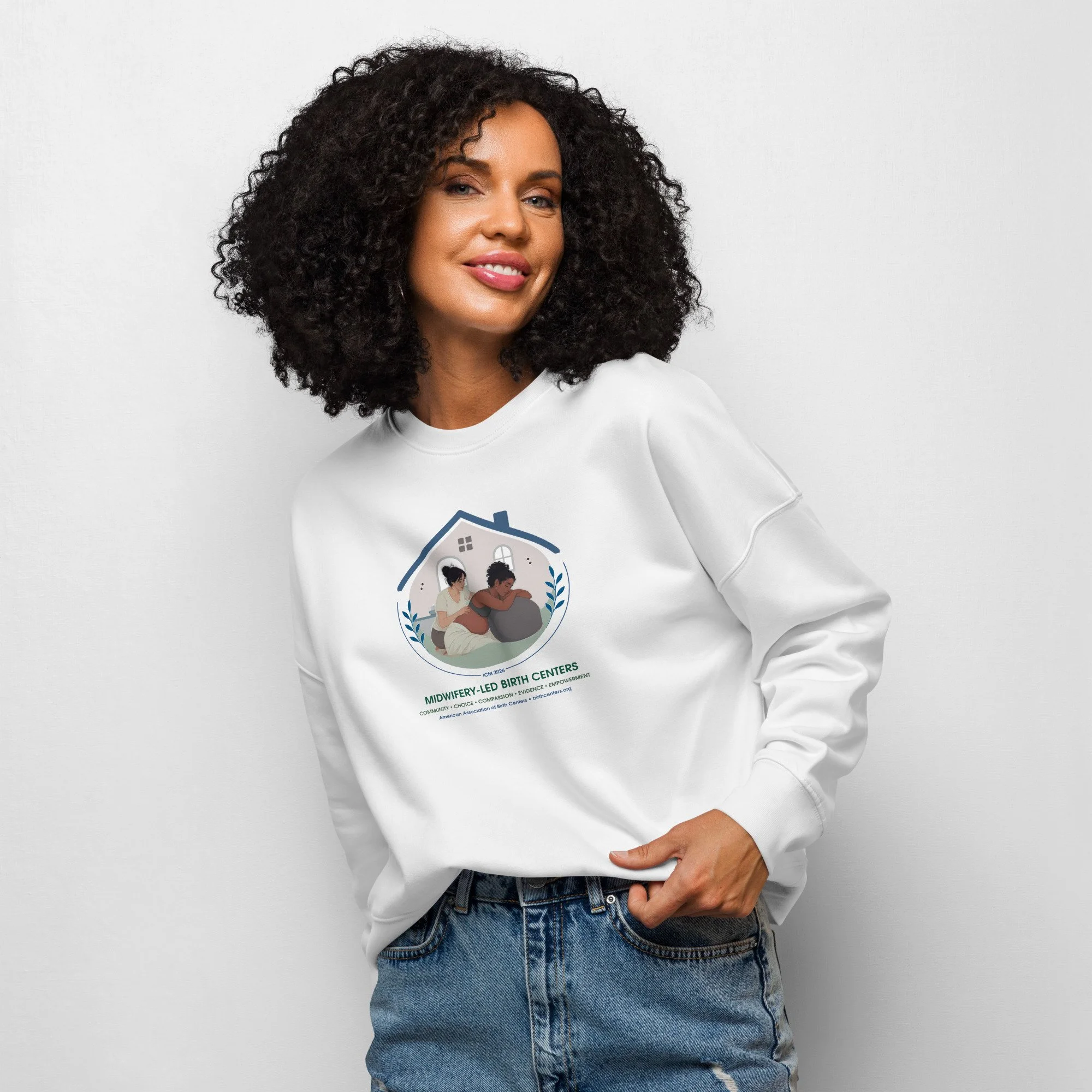ICM 2026 - Birth Centers: Women’s Organic Crew Neck Sweatshirt