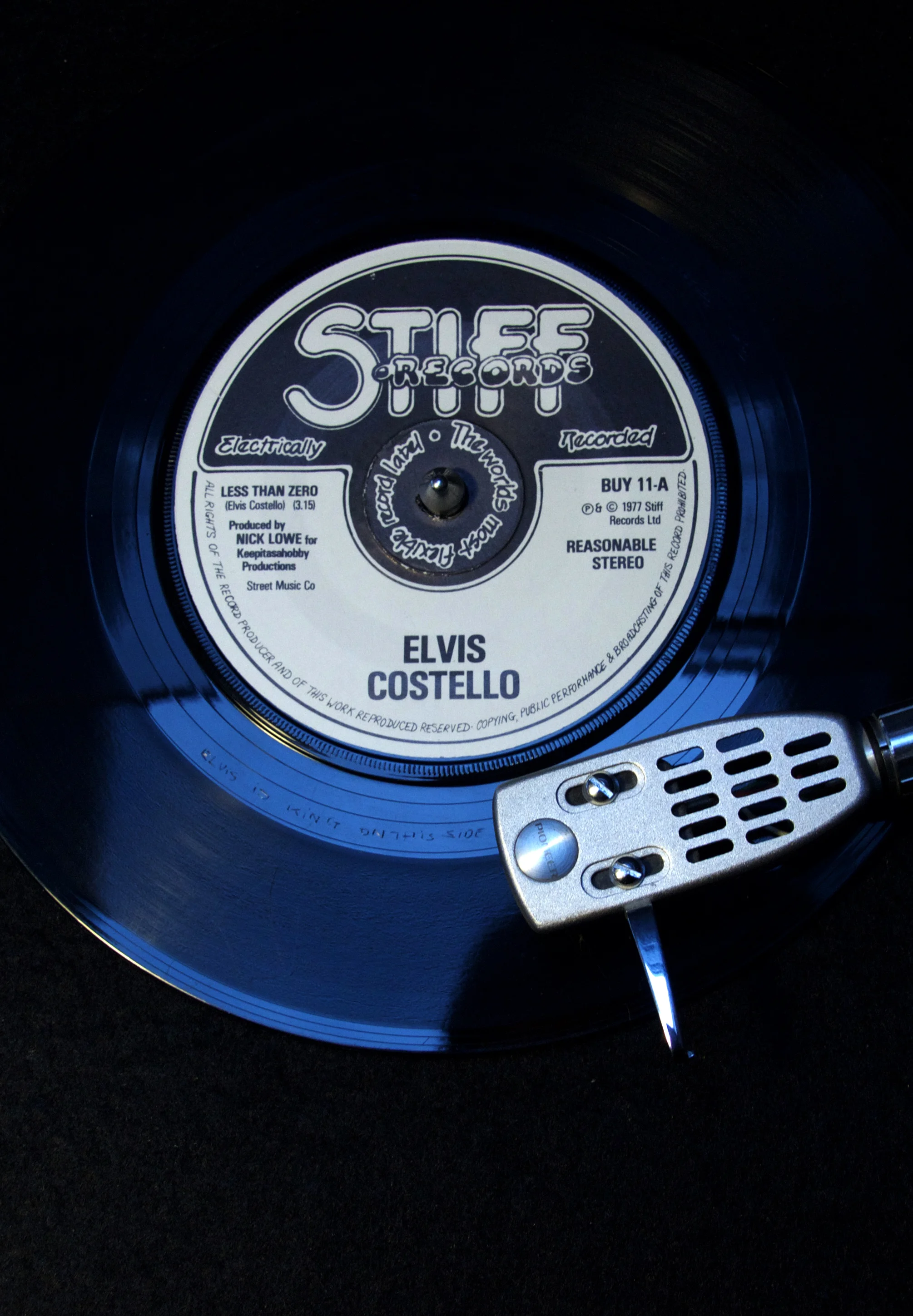 Elvis Costello, Less Than Zero, Stiff Records 1977