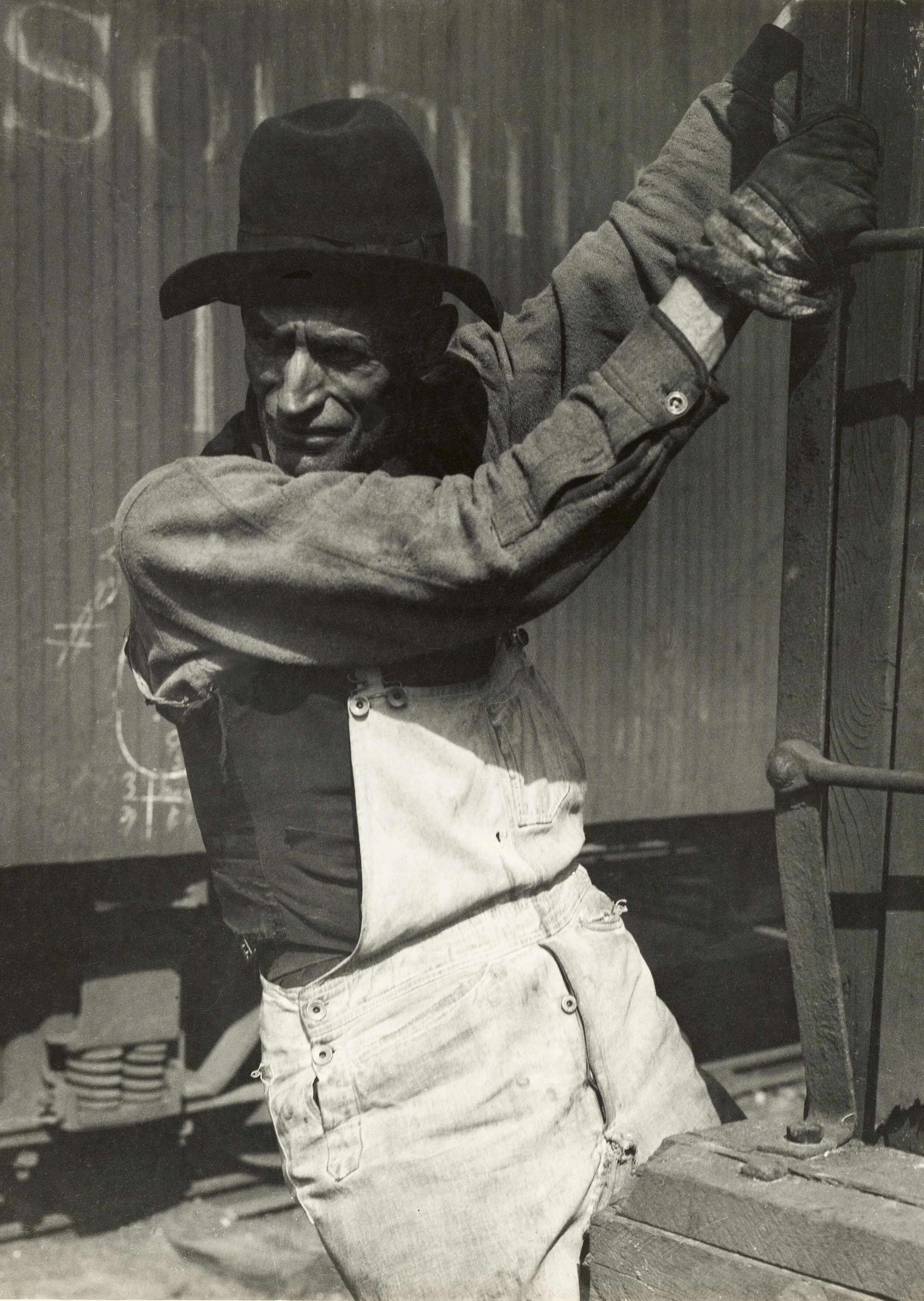 Lewis Hine, Freight Brakeman, New York Central Lines 1921