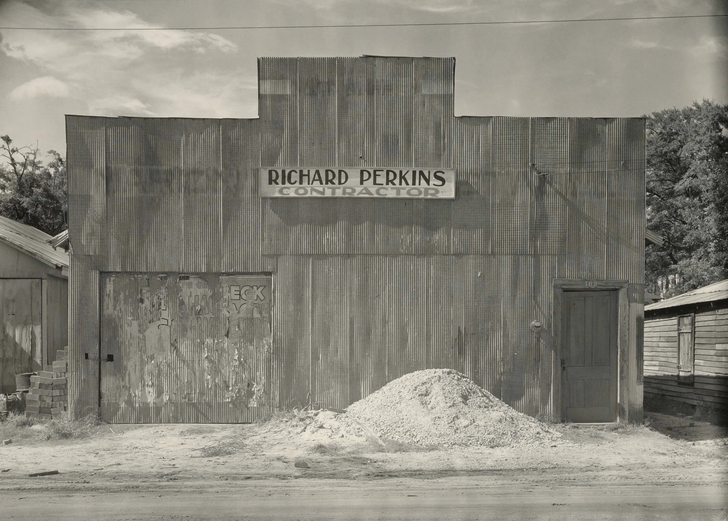 Walker Evans, Corrugated Tin Facade, Moundville Alabama 1936