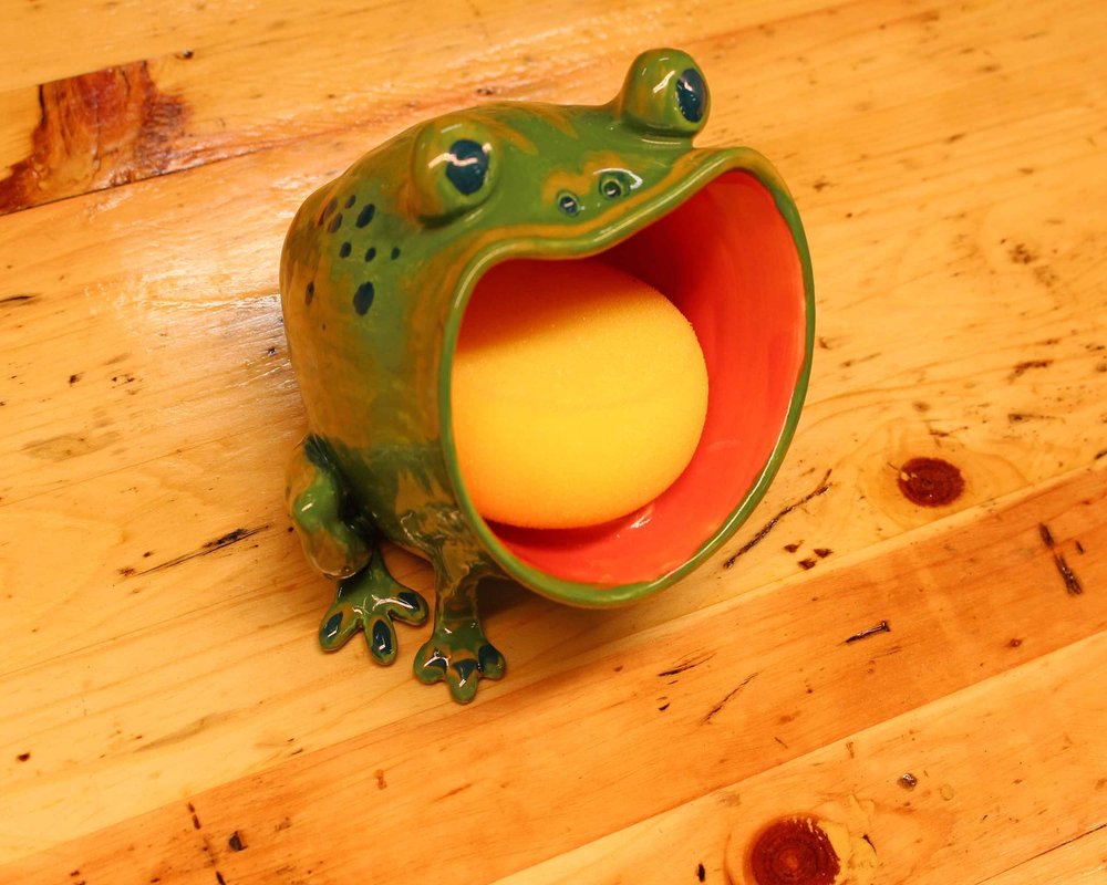 Frog Brillo or sponge holder
