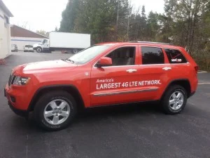 Partial Verizon Decal Lettering