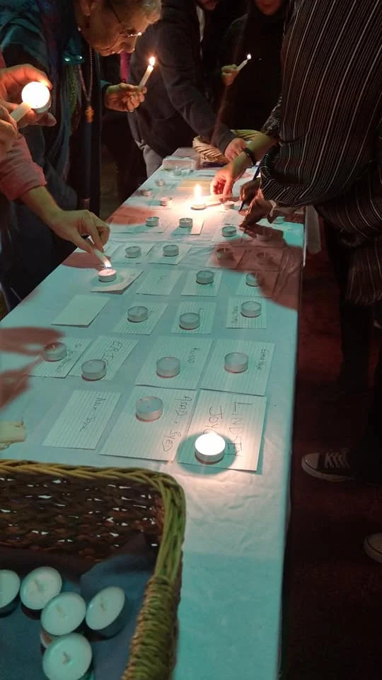 ...naming and lighting a candle for the saints around us every day...