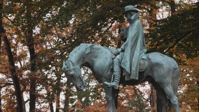 Statue of Methodist Bishop Francis Asbury stands on grounds of Drew University in New Jersey. The Drew Theological School , the third-oldest of 13 Methodist seminaries affiliated with the United Methodist Church.