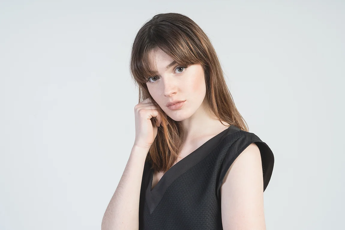 jungle folk black vasco top product photography