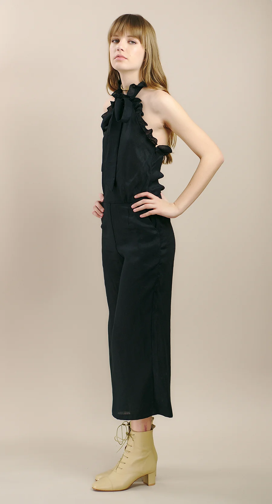 kristinit arabesque jumpsuit black product photography