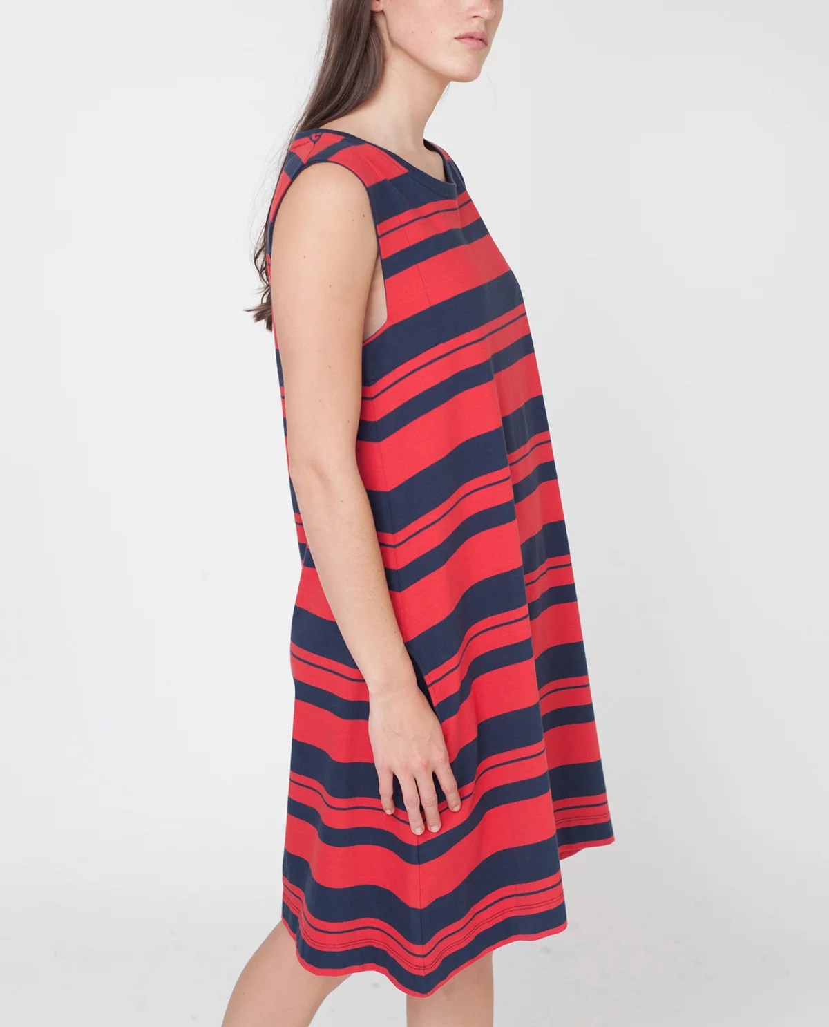 beaumont organic rowan red black stripe product photography