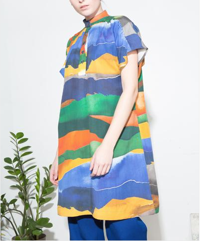 h fredriksson sara landscape tunic dress product photography