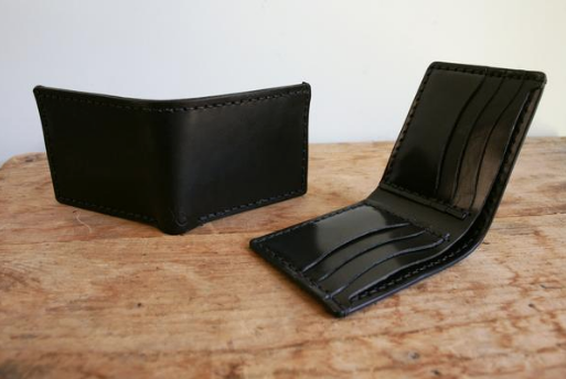 corter classic bifold wallet triple black product photography