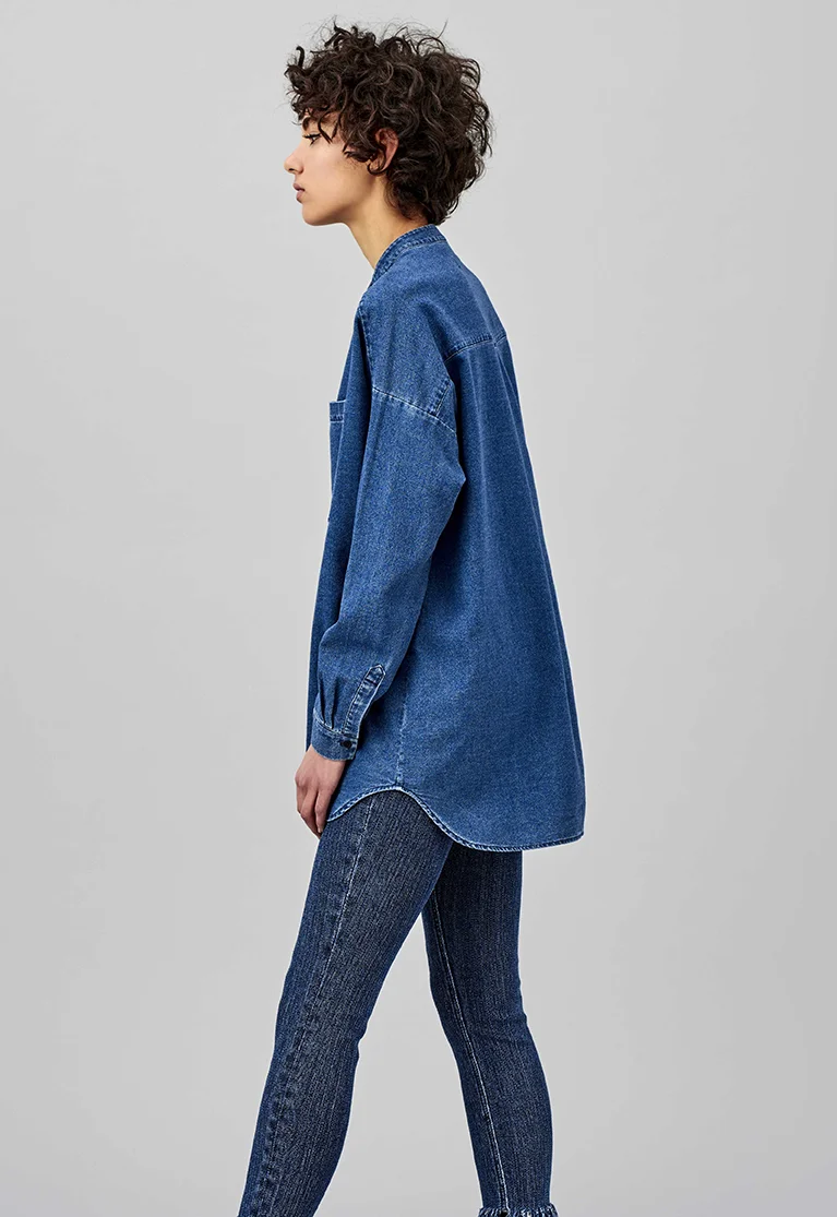 kings of indigo blue krystal indigo crepe product photography