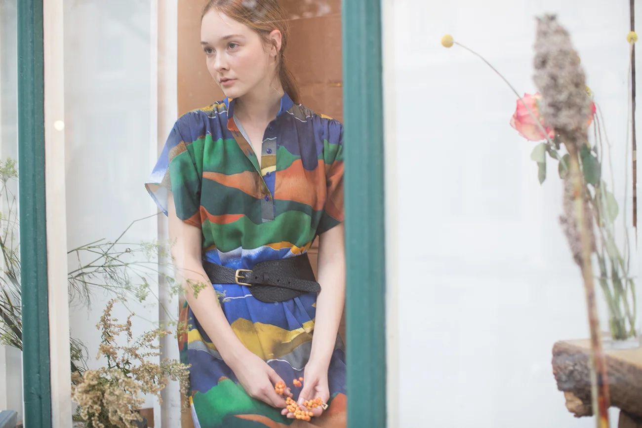 h fredriksson sara landscape tunic dress product photography