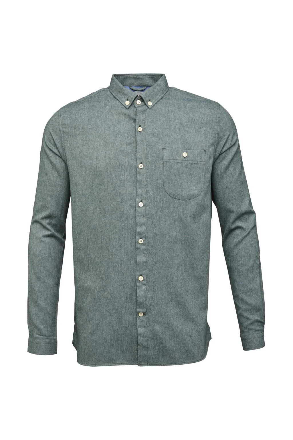 knowledge cotton apparel melange green flannel product photography