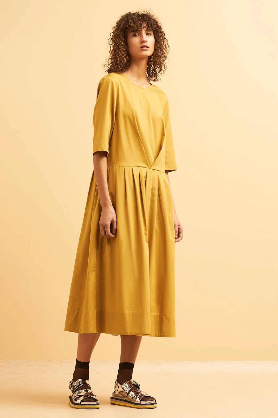 navy blue dress for baby girl Kowtow Classic A Line Tee Dress main image 1