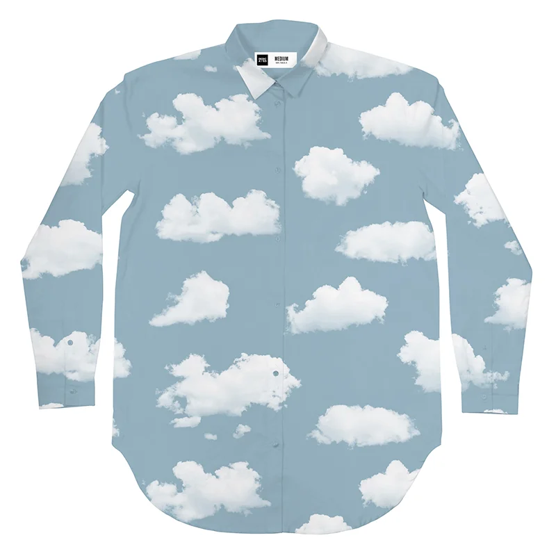 dedicated cloud fredericia shirt light blue product photography