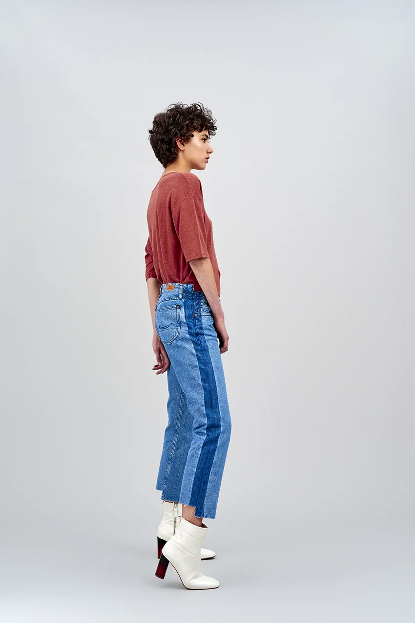 kings of indigo organic anne cotton light marble unpicked product photography