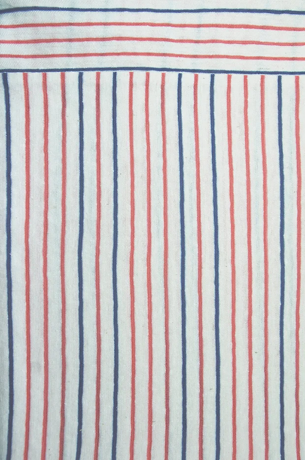allie dress komodo blue white red stripe product photography close up