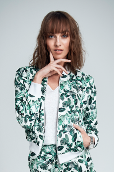 jan n june jungle bomber jungle print product photography