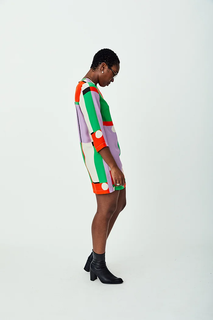 dusen dusen field fall shift dress product photography