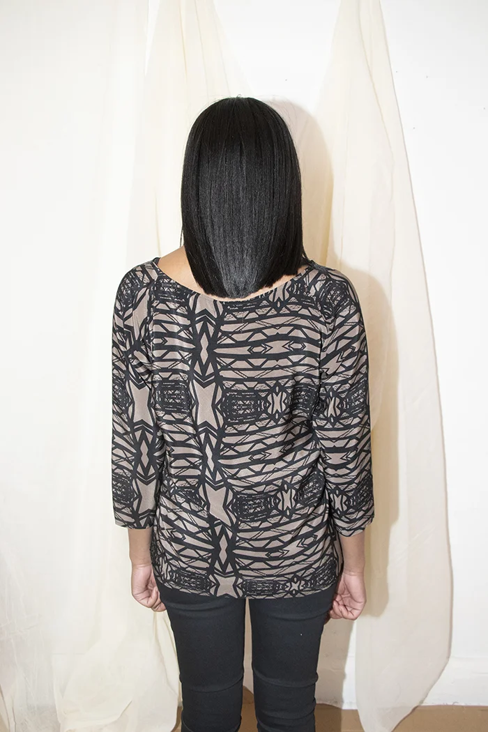 h fredriksson silk top brown bridge print product photography