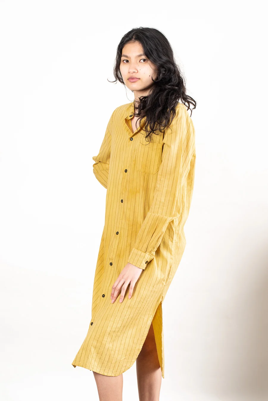 Mustard Shirt Dress