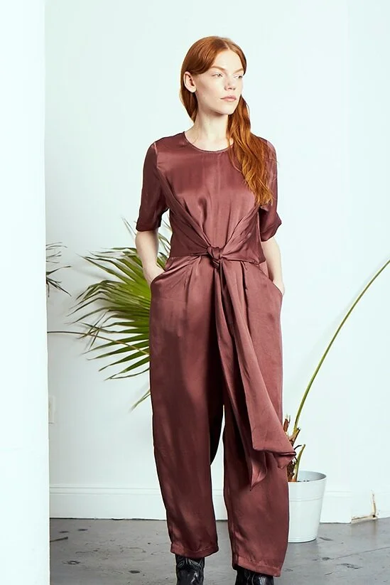 rujuta sheath paris jumpsuit cosmic cupro Sustainable Fashion Product Photography