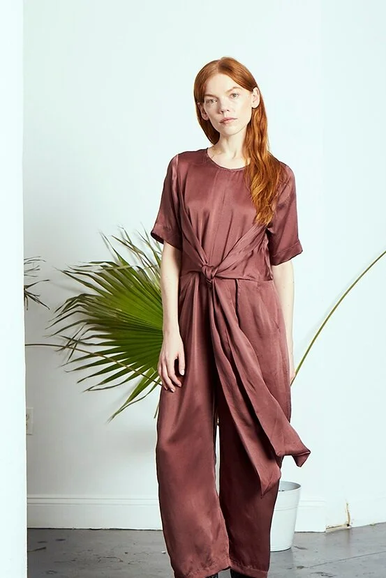 rujuta sheath paris jumpsuit cosmic cupro Sustainable Fashion Product Photography