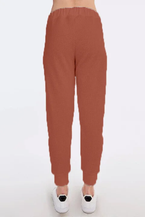 groceries apparel lexi pants organic cotton waffle thermal sustainable fashion product photography