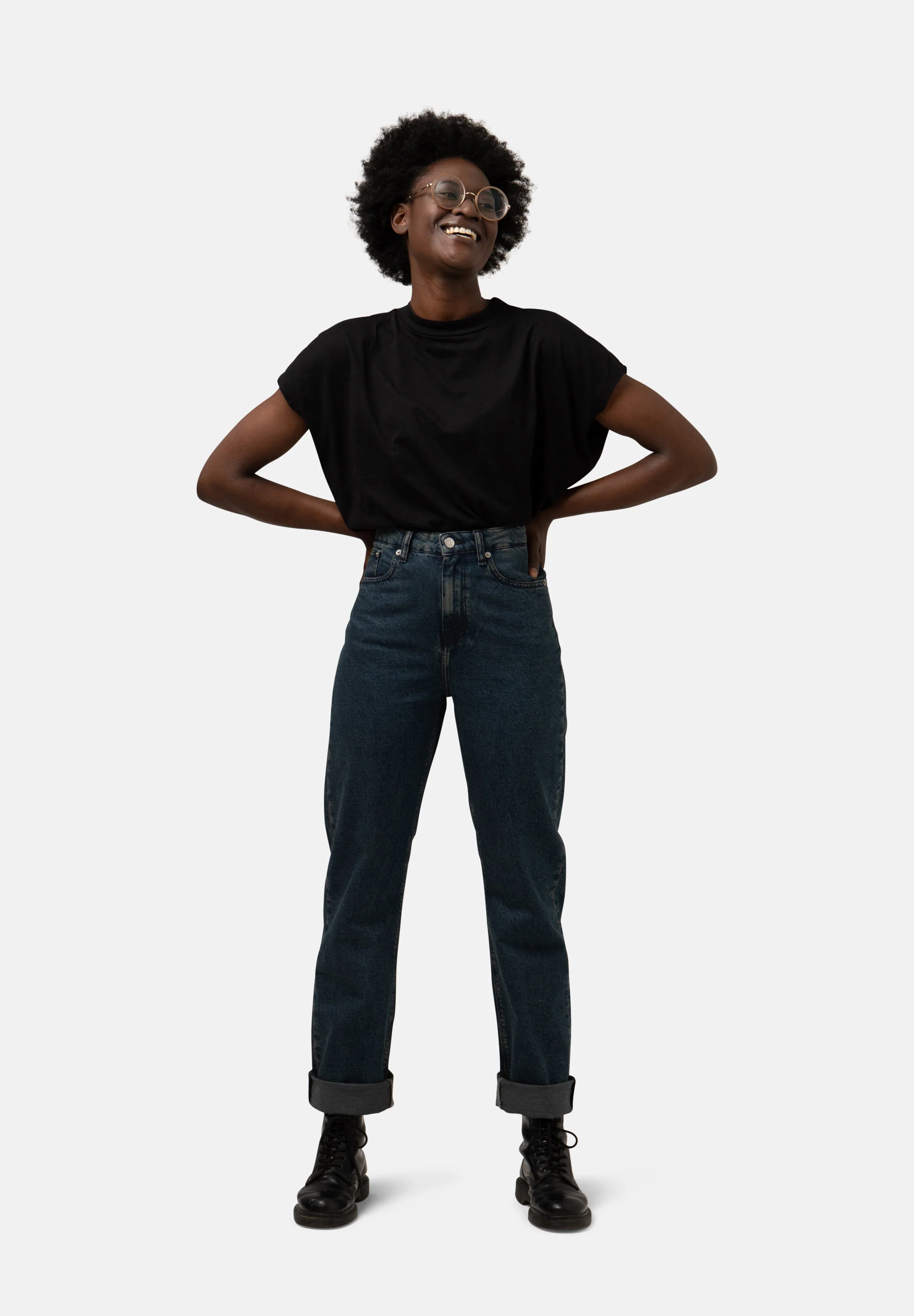Relax Rose Whale Blue Jeans — O O L O O P
