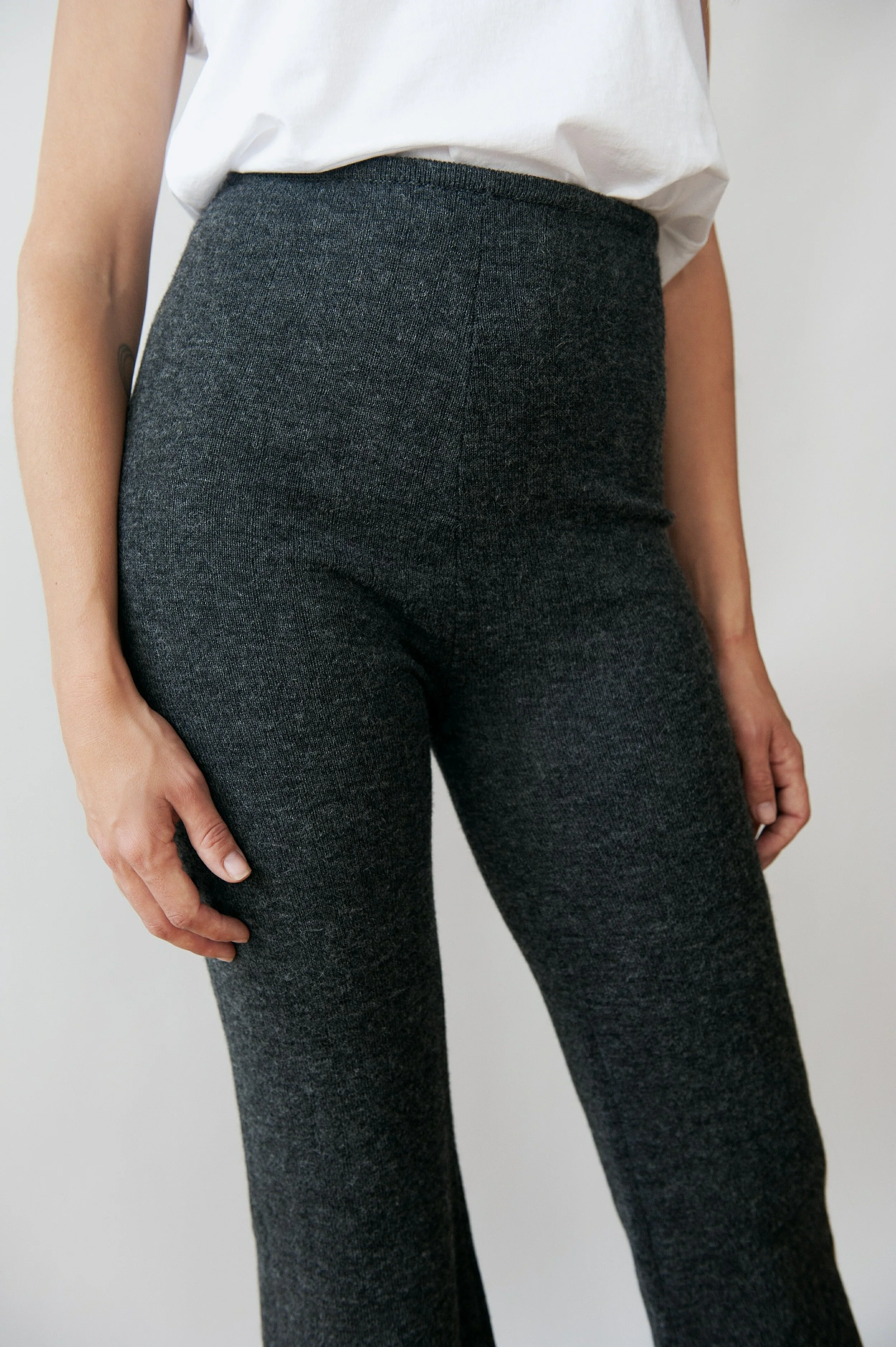 Baby Alpaca pants Jungle Folk anthracite product photography