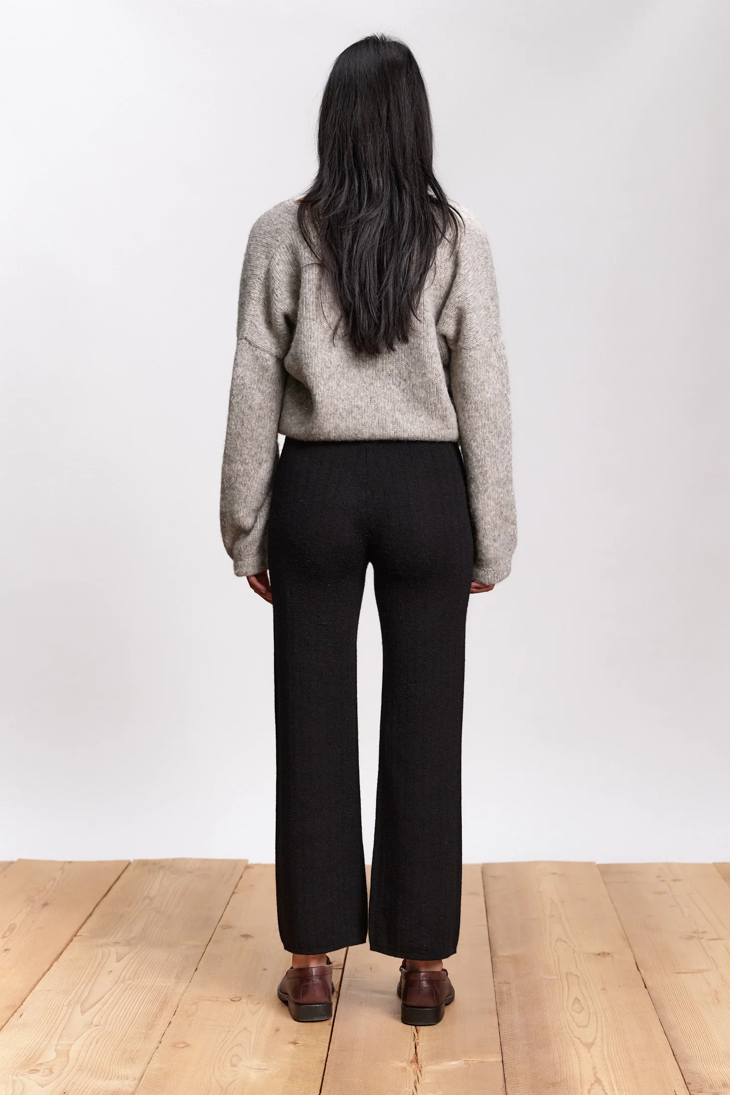 Baby Alpaca sweater pants Jungle Folk black product photography