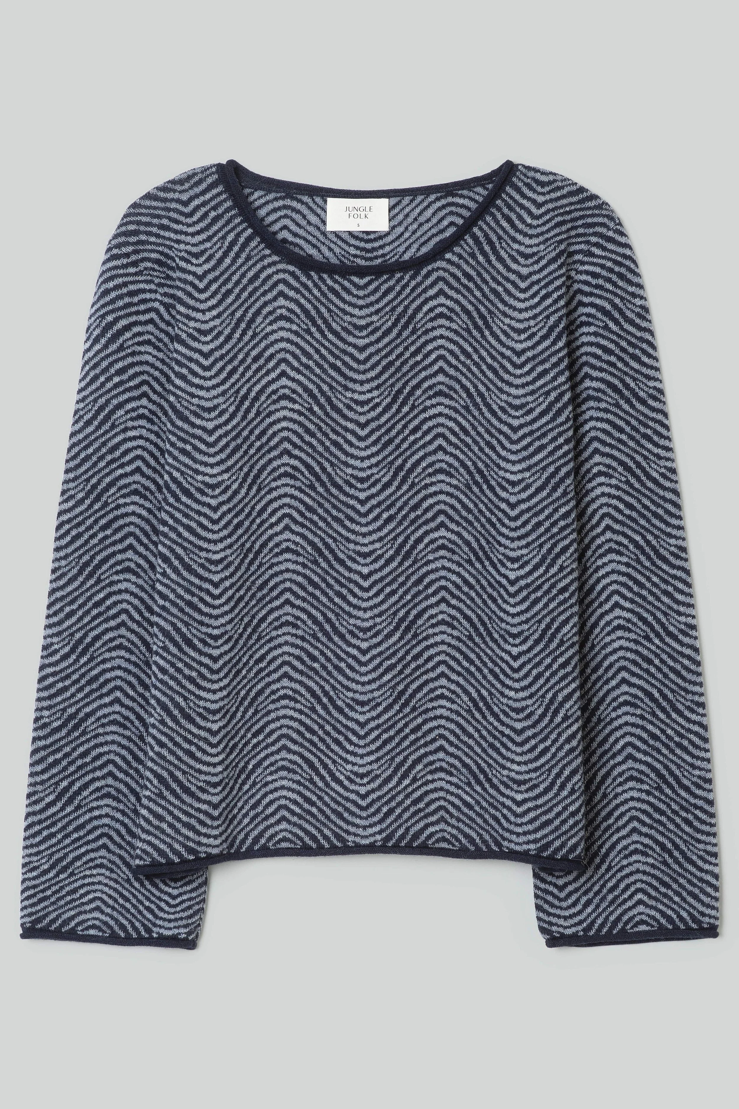 Laia Sweater Wavy Navy / Cloudy Blue
