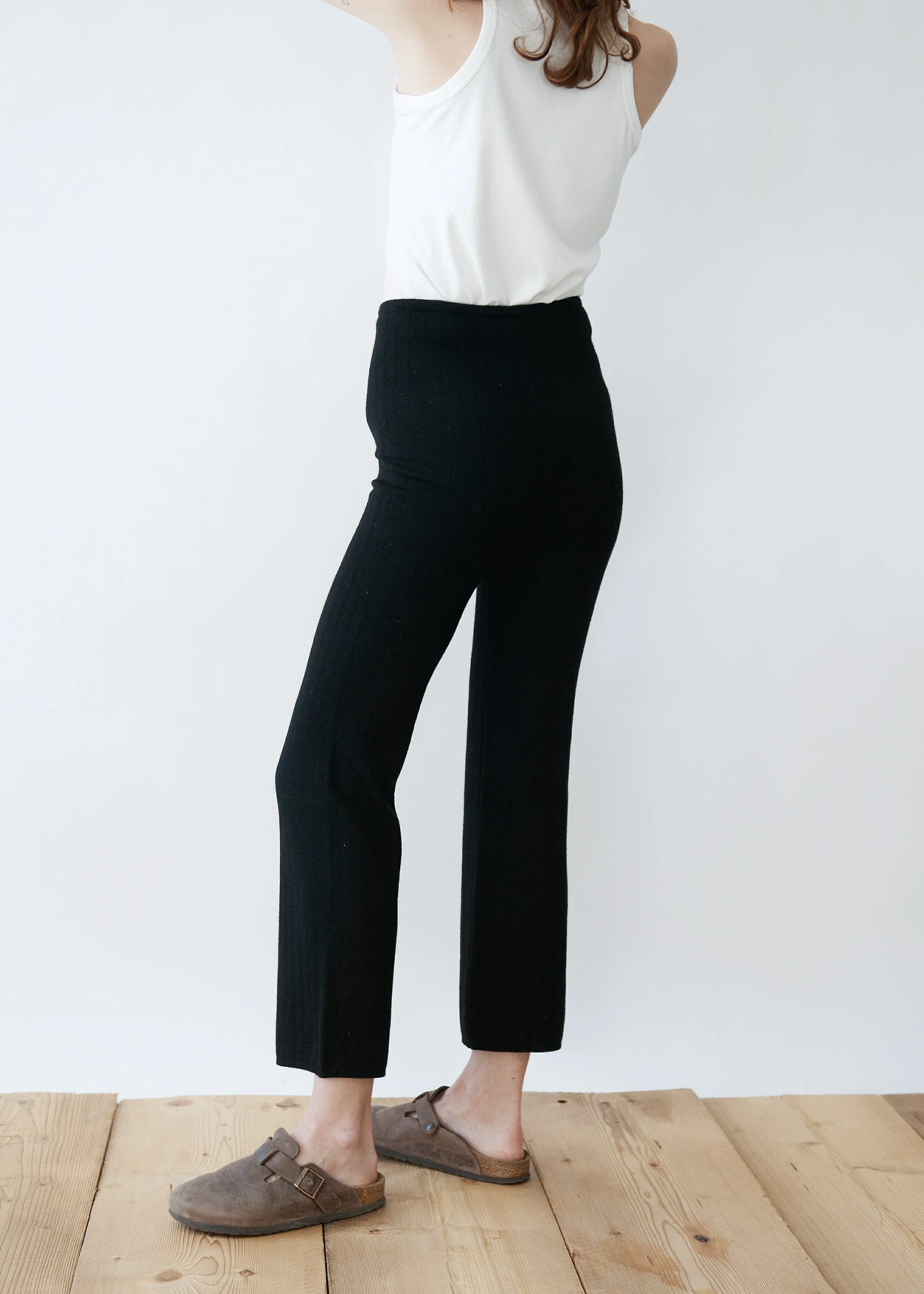 Baby Alpaca pants Jungle Folk black product photography