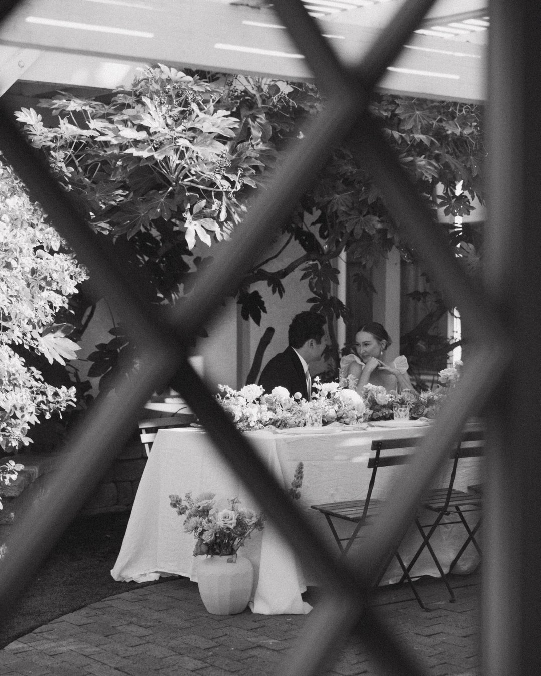 POV: a quiet moment during your backyard wedding 🤍