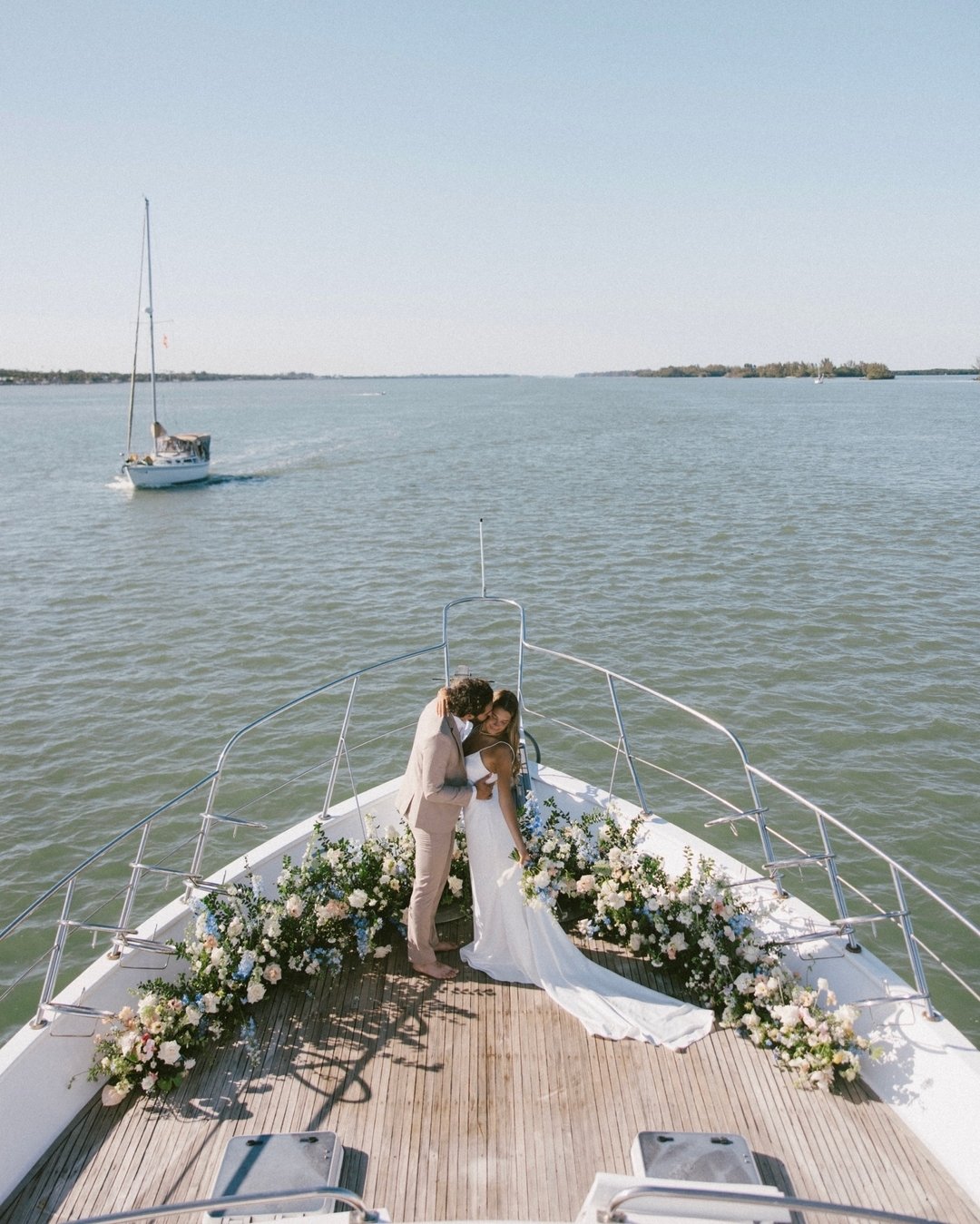 POV: you ditch tradition and elope on a boat 🤍
