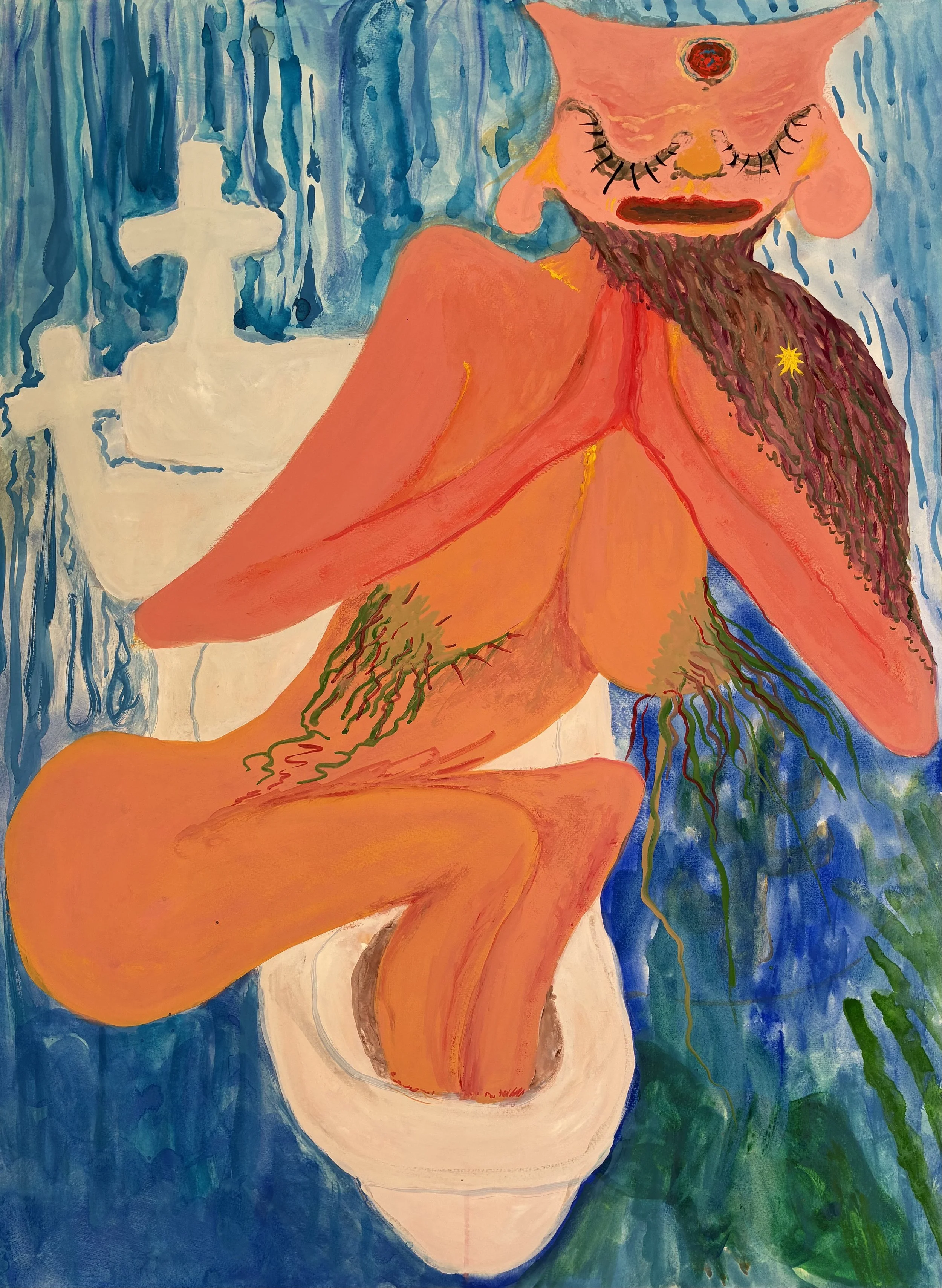 Puritans XII (the Miracle of the Toilet with Two Basins)