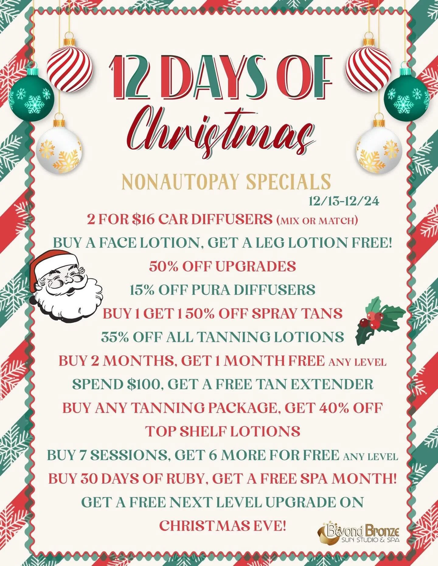 It&rsquo;s officially Glow Season, babes ✨🎄
Our 12 Days of Christmas deals drop 12/13, and we went FULL holiday elf mode to make gifting easy, fun, and extra.

🎄 12 exclusive deals for our Autopay fam
✨ 12 deals for non-Autopay glow lovers
So liter