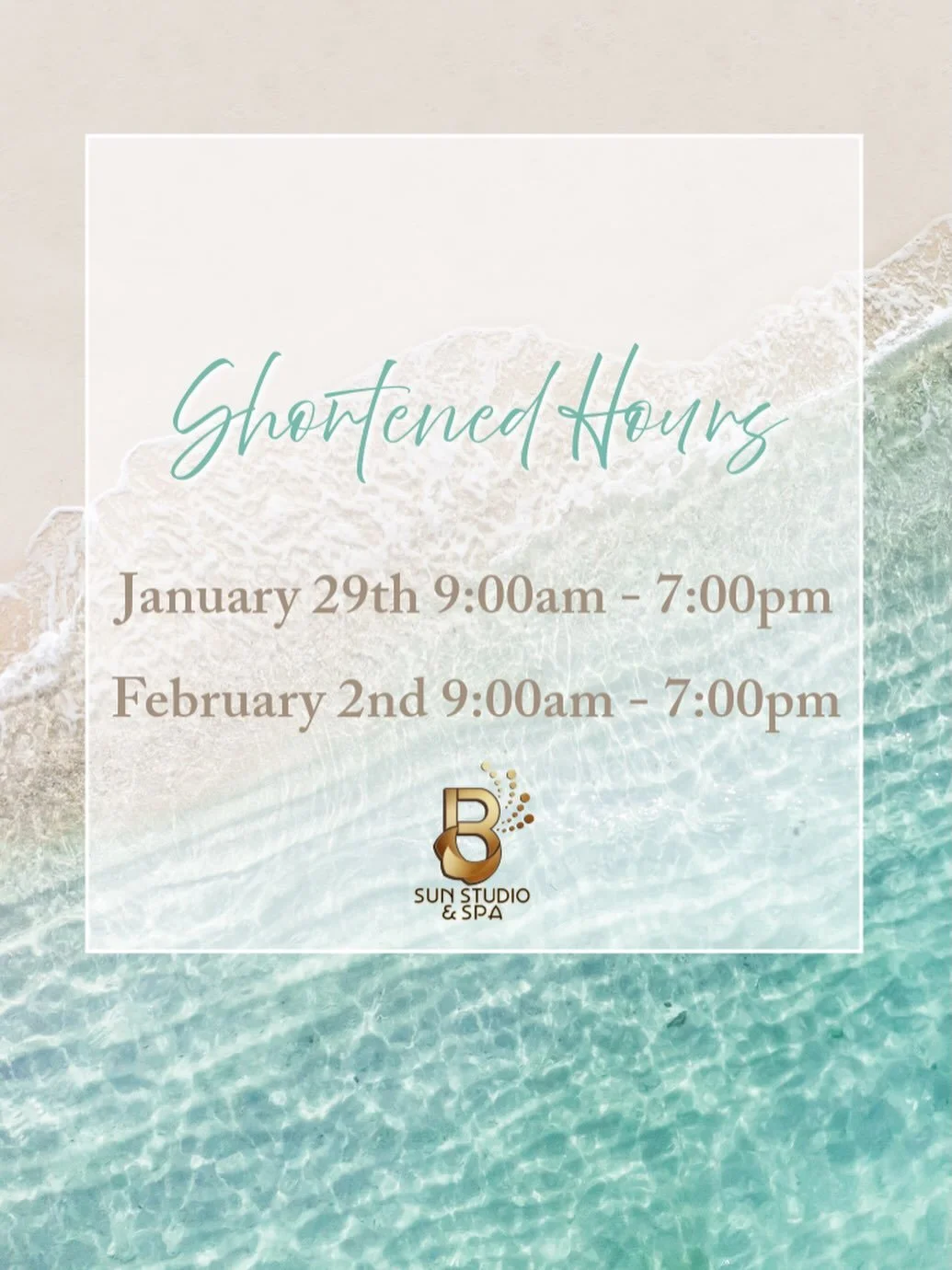 Great news! The girls are going on their annual BB cruise January 30th - February 2nd to get some much deserved R &amp; R before busy season hits! 

Brittany &amp; I will be covering all of their shifts while they&rsquo;re gone, but due to my little 